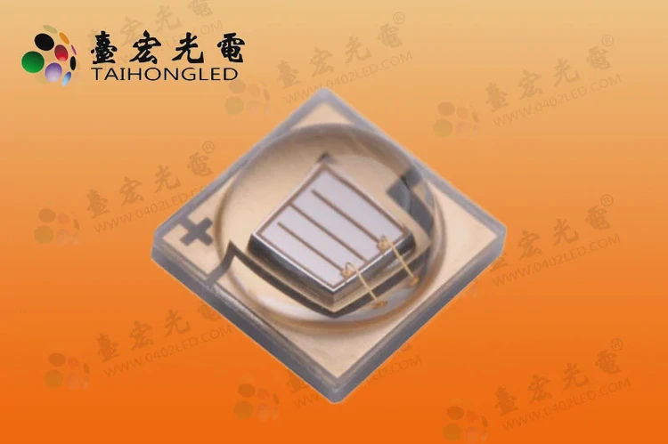 大功率led灯珠，3535陶瓷紫光 1-3W 700mA 395-405NM 贴片LED